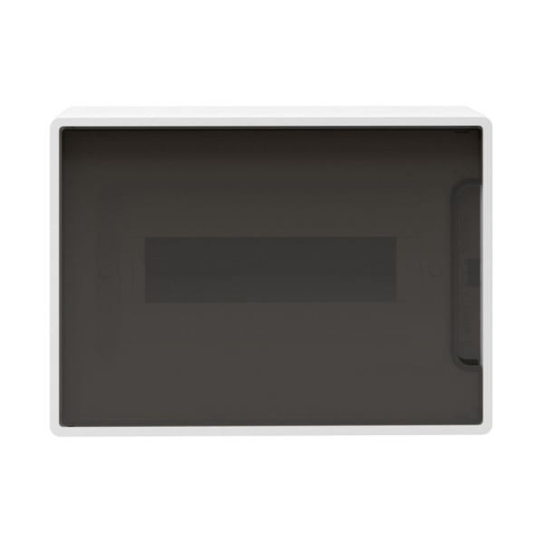 Картинка Корпус пластиковый настенный FRAME ЩРН-П-12 IP41 тонированная дверь F12W1WD DKC