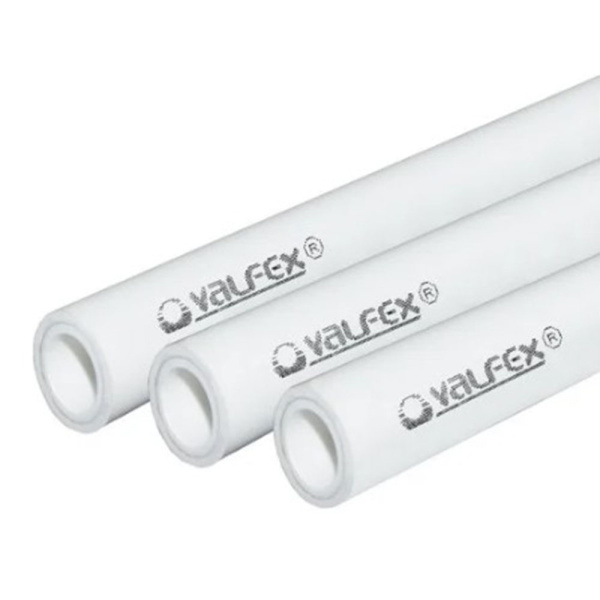 Картинка Труба ПП 20х3,4 армированная ALUMINIUM хлыст 4м Белая Valfex