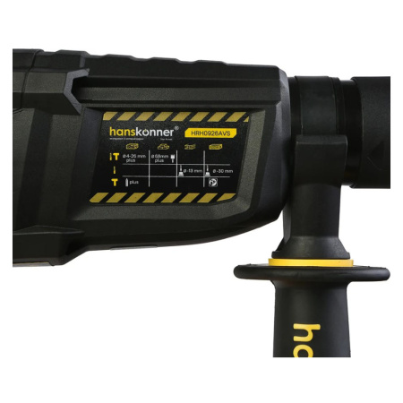 Картинка Перфоратор 800Вт 26 мм 3.0Дж 3 режима Hanskonner