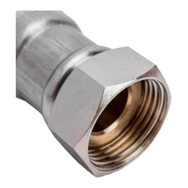 Картинка Гибкая подводка для воды Гигант нержавеющая сталь 3/4"х800 мм Г-Г AQUALINE