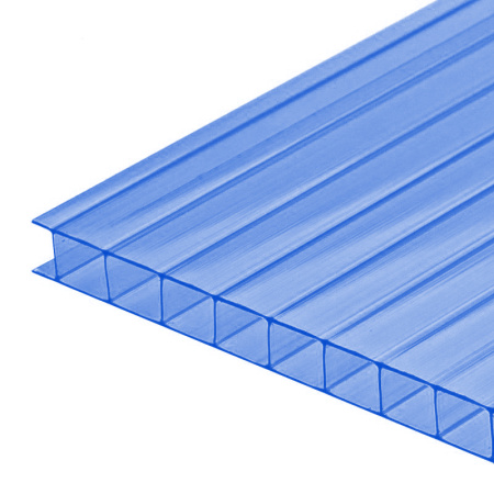 Поликарбонат сотовый 12000х2100х10мм Синий