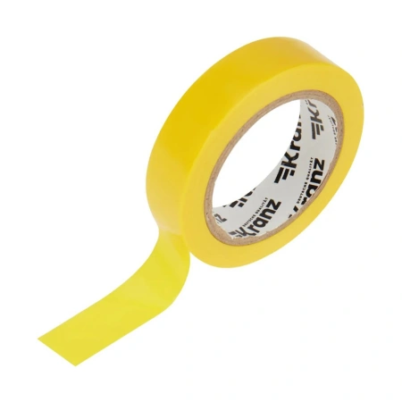 Картинка Изолента ПВХ профессиональная 15х0,13 мм 10 м Желтый KRANZ