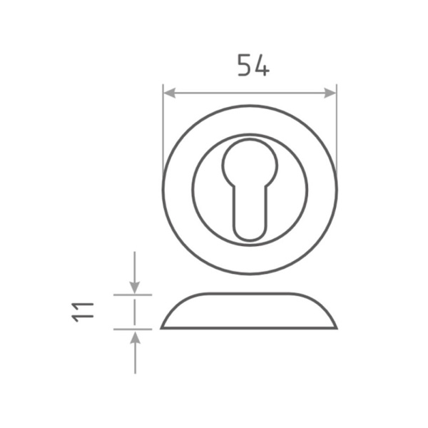 Картинка Накладка под ключ НК-А Белый жемчуг НОРА-М