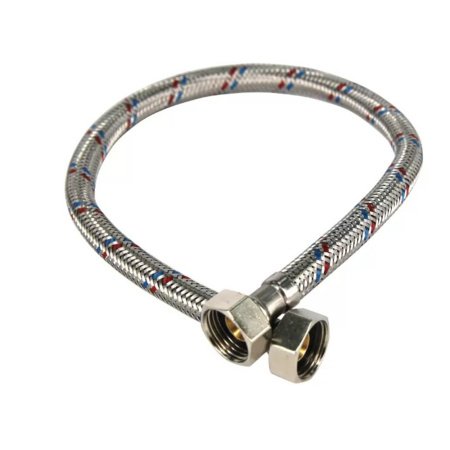 Гибкая подводка для воды нержавеющая сталь 1/2" В-В 50 см VALFEX