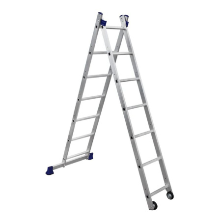 Картинка Лестница-помост алюминиевая 2x6 ступеней 3,1 м 1,68 м Alumet SM 4006