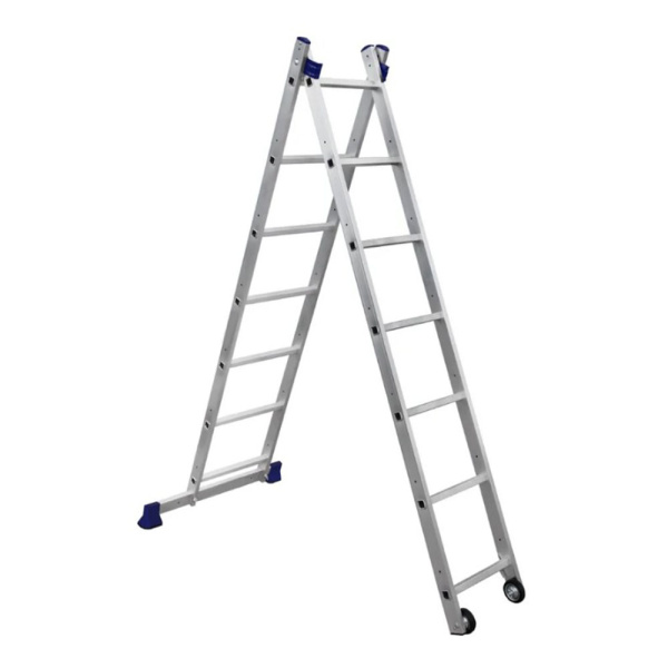 Картинка Лестница-помост алюминиевая 2x6 ступеней 3,1 м 1,68 м Alumet SM 4006