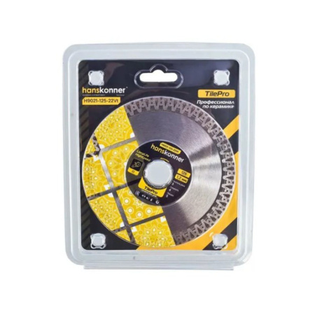 Картинка Диск алмазный 125х22,23х1,2 мм V-тип TilePro Hanskonner