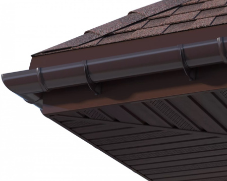 Картинка Софит частично перфорированный ТЕХНОНИКОЛЬ Оптима Каштан 3 м