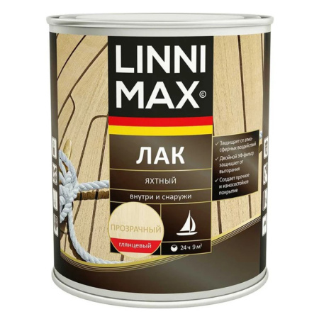 Лак яхтный Глянцевый 0,75 л Linnimax
