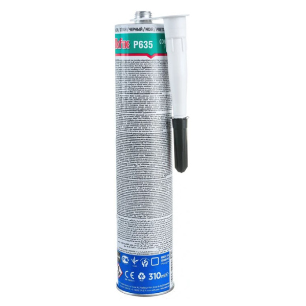 Картинка Герметик полиуретановый строительный Р635 310мл Черный Akfix