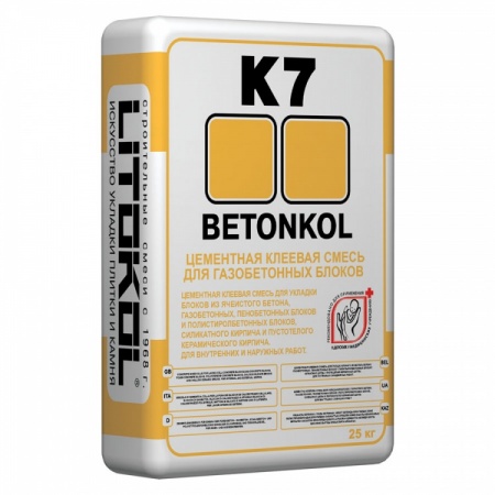 Клей для блоков Litokol Bentokol K7 25 кг