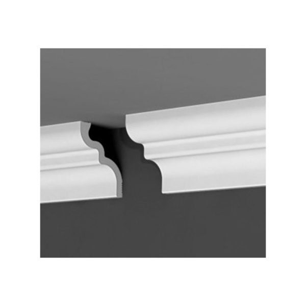 Картинка Плинтус потолочный П 02 65/80 мм 2 м Де-Багет