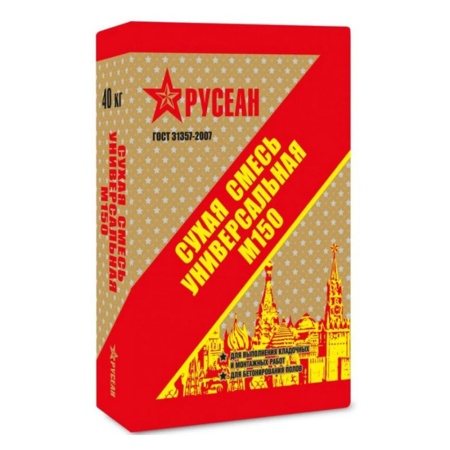 Сухая смесь Русеан универсальная М-150 40 кг