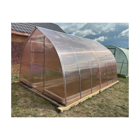 Картинка Сотовый поликарбонат GreenHouse-nano для теплиц Прозрачно-розовый 6000х2100х4 мм