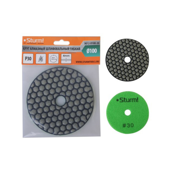 Картинка Алмазный шлифовальный круг 100 мм Зернистость 30 Sturm
