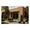 Картинка Фасадная реечная панель 219х24х3000 мм Коричневый ДПК Holzhof Eco