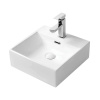Умывальник подвесной Quadra 40 прямоугольный 1 отверстие по центру Белый Selena