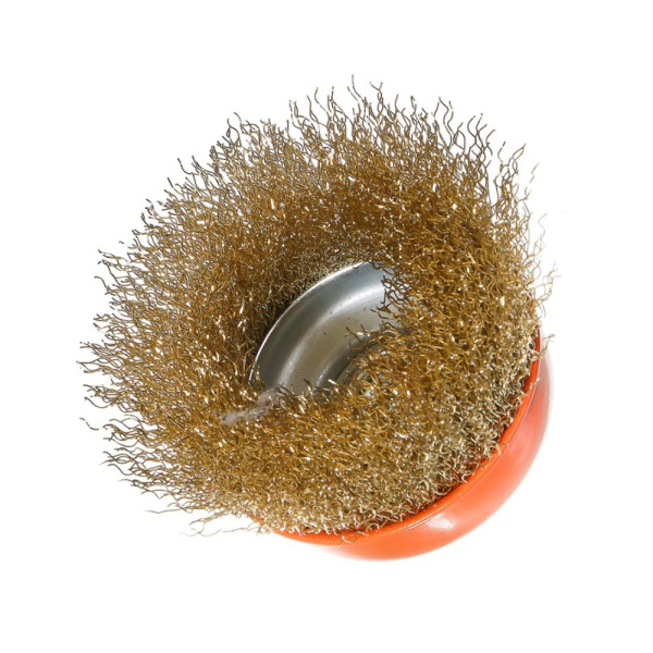 Картинка Щетка чашка для УШМ 75 мм Желтая Sturm