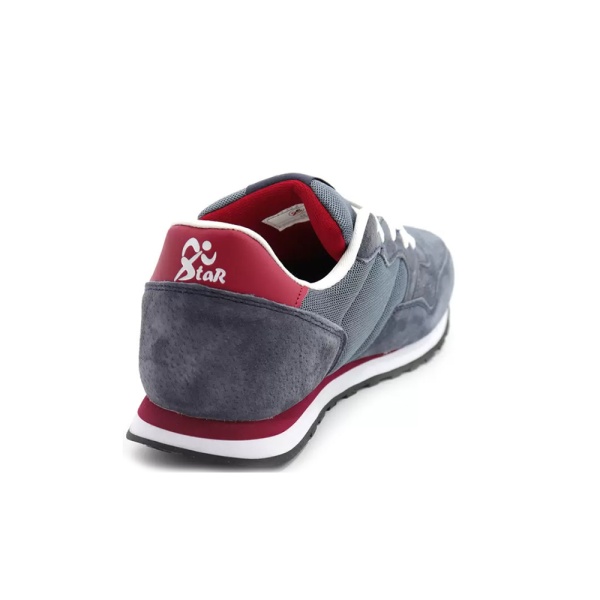 Картинка Кроссовки мужские из натуральной замши Evashoes Сине-красные размер 45 ST173112-K