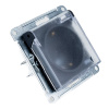 Картинка Розетка с заземление со шторками с крышкой IP44 Карбон System electric ATLASDESIGN AQUA