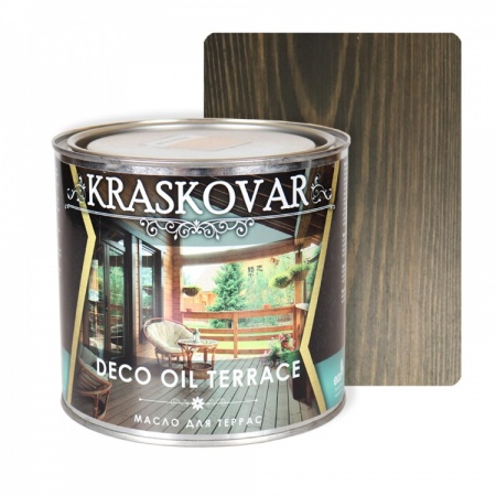 Масло для террас Kraskovar Deco Oil Terrace 2,2 л Графит