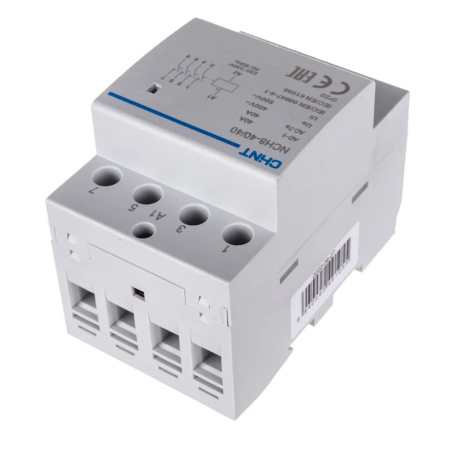 Картинка Контактор модульный NCH8-40/40 40А 4НО AC 220/230В 50Гц CHINT