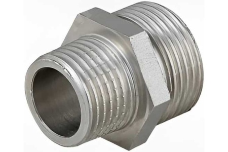 Бочонок переходной НН 3/4'х1/2'  Латунь никелированный Aquadeel