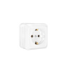 Картинка Universal Олимп розетка с заземлением Белая О-0028
