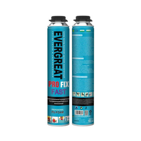 Картинка Клей пена Быстросохнущий профессиональный PRO FIX FAST EVERGREAT