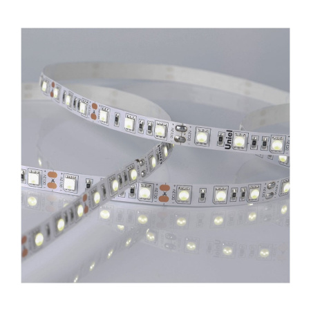 Картинка Светодиодная лента Uniel ULS-M25-5050-60LED/m-10mm-IP20-DC12V-14,4W/m-5M-6500K PROFI