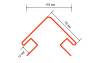 Картинка Угол наружный 75 ТЕХНОНИКОЛЬ Жасмин 3 м