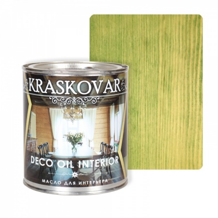 Масло для интерьера Kraskovar Deco Oil Interior 0,75 л Зеленый