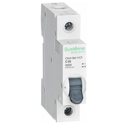 Картинка Выключатель автоматический 1п 40А С 4.5kA 230В City9 Set Systeme Electric