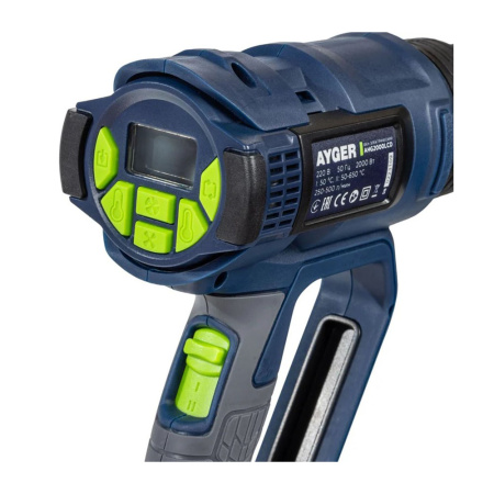 Картинка Фен строительный AHG2000LCD AYGER