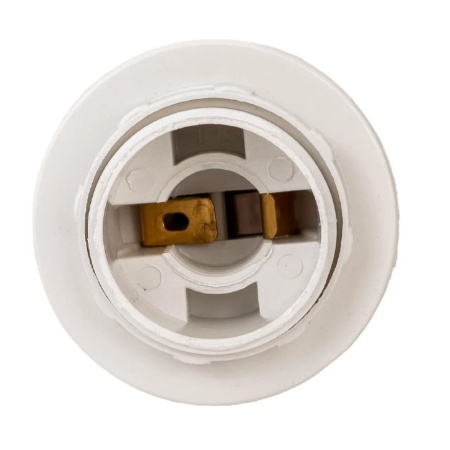 Картинка Патрон E14-ППК пластиковый с кольцом 10А 250В IN HOME