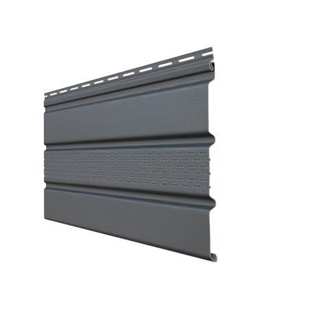 Софит T4 частично перфорированный Grand Line 3000х303 мм Графит