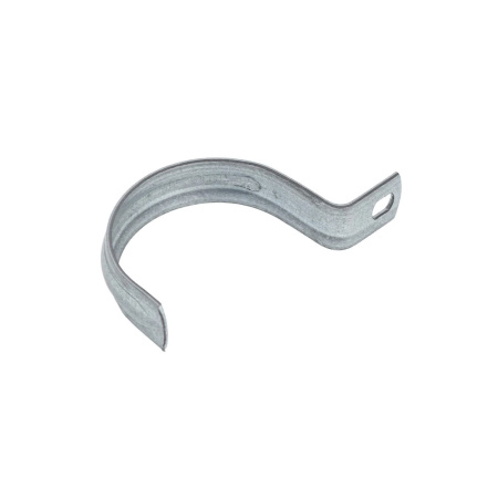 Картинка Скоба крепежная однолапковая СМО Ø 48-50 мм оцинкованная металлическая Fortisflex
