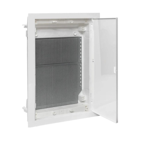 Картинка Щит слаботочный встраиваемый Nova 3 габарит пластиковая дверь IP41 мультимедийный EKF