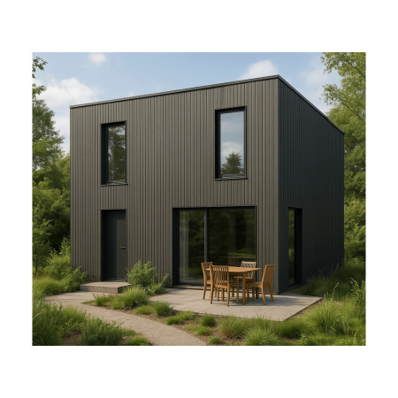 Картинка Фасадная реечная панель 219х24х3000 мм Серый ДПК Holzhof Eco