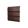 Софит металлический 3 м центральная перфорация 0,45 PE с пленкой RAL 8017 шоколад