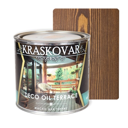 Масло для террас Kraskovar Deco Oil Terrace 2,2 л Орех гварнери