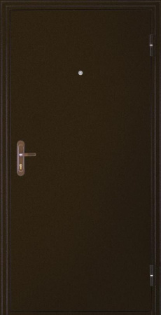 Дверь комфорт К В 960х2050 мм правая венге с цилиндрическим замком и дверной ручкой