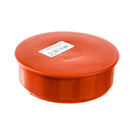 Картинка Заглушка наружная диаметр 110 мм Оранжевый Политэк