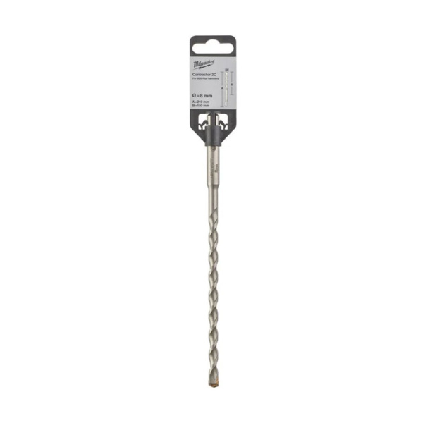 Картинка Бур 8x210 мм SDS-plus 2 грани CONTRACTOR Milwaukee