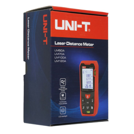 Изображение Лазерный дальномер UNI-T LM50A 13-1160 Картинка Лазерный дальномер UNI-T LM50A 13-1160