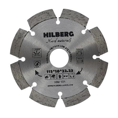 Круг алмазный  115х10х22,23 мм Сегмент Hilberg