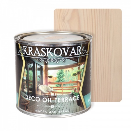 Масло для террас Kraskovar Deco Oil Terrace 2,2 л Белый