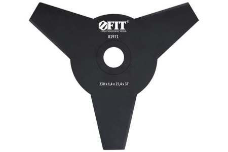 Нож для триммера 3 зуба 230х25.4х3Т Fit 81971