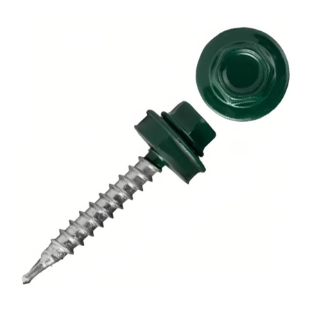Картинка Саморез кровельный 5.5х19 мм Ral 6005 Зеленый