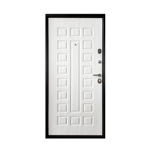 Картинка Дверь Форпост TD7-3 960х2050 Правая Антик тёмно-коричневый пан МДФ беленый дуб с фурнитурой и цилиндром G35001